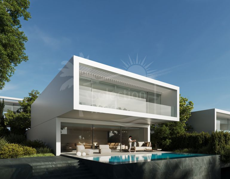 Brand New 3 + 1 Bedroom Architect Designed Contemporary Villa Situated on an Elevated Plot in the Increasingly Popular Area of Estepona Golf.