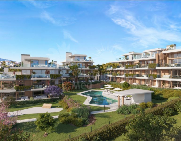 Apartamento de 3 dormitorios en Estepona con vistas al mar