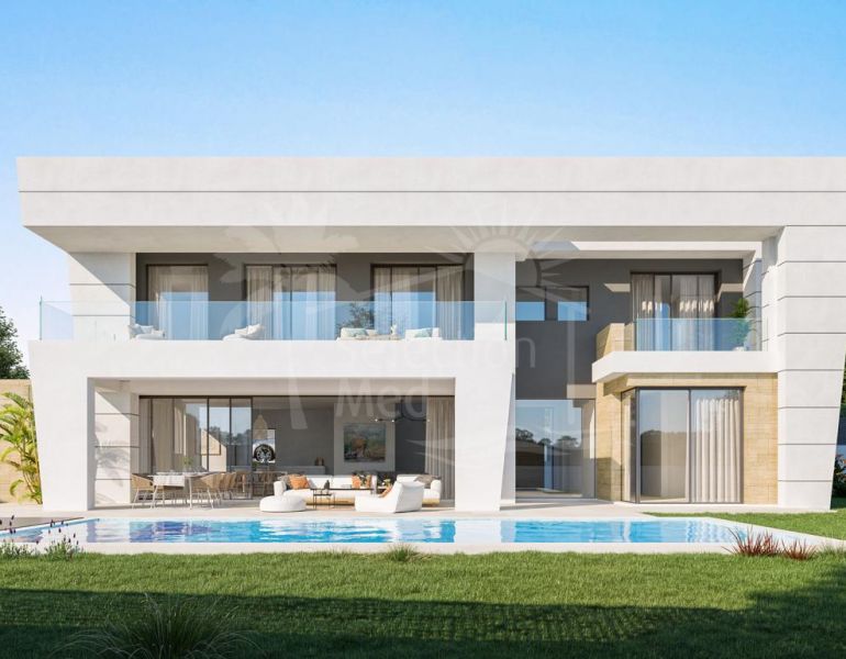 Nouvelle villa de six chambres à coucher en construction à Rocio de Nagueles, Marbella avec vue mer et montagne