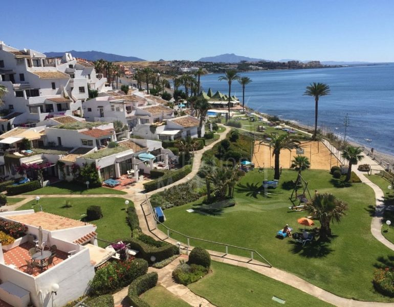 Frontline beach apartment within the naturist community of Costa Natura, right outside the town of Estepona.