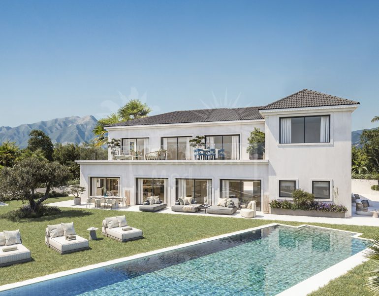 Villa Hortensia – Elegant Mediterranean Living with Panoramic Sea Views in El Paraíso
