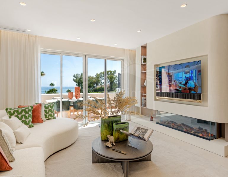 Completely renovated house with unobstructed sea views.