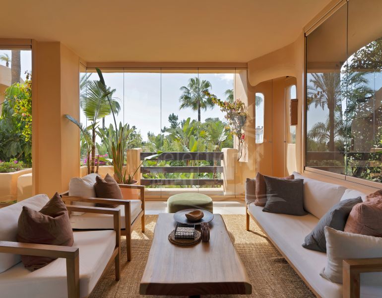 Hermoso apartamento en la Milla de Oro de Marbella.