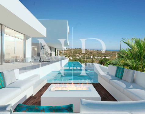 Proyecto de villa en Urbanización Los Flamingos Golf con vistas al mar en venta