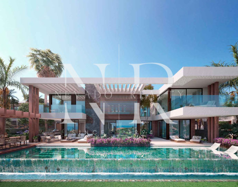 Villa en Nueva Andalucía en construcción en urbanización cerrada en venta