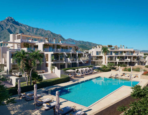 Newly built apartment on the Golden Mile in a gated community for sale