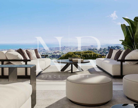 Villa en El Real de la Quinta en construcción con vistas panorámicas al mar en venta