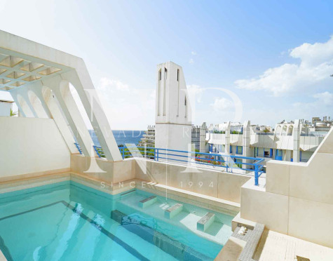 Ático en Urbanización Marbella House con vistas al mar en alquiler de corta temporada