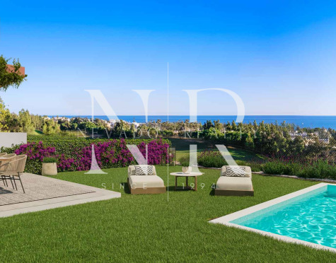 Adosada en Mijas Costa con vistas al mar en construcción