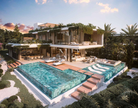 Newly built villa in Urbanisation Cascada de Camoján with panoramic sea views for sale