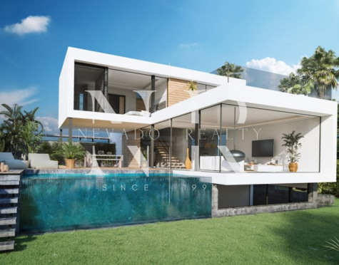 6 brand new modern villas in Estepona on the first line of golf