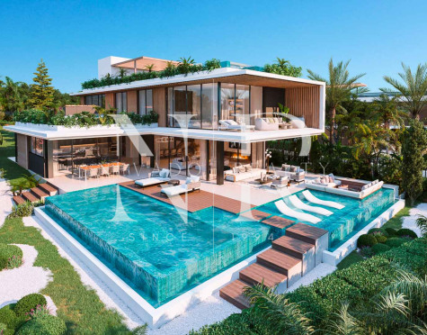 Development of villas in Urbanisation Cascada de Camoján with panoramic sea views for sale