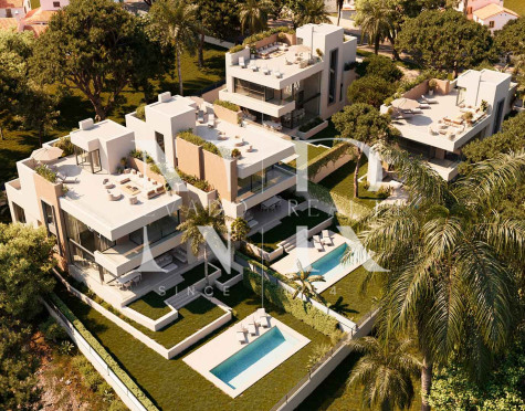 Sirocco, Villas under construction in Marbella East next to the beach for sale