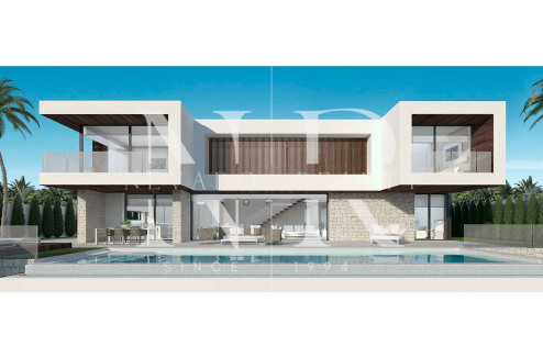 Proyecto de villa en Urbanización Los Flamingos Golf con vistas al mar en venta