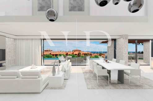 Proyecto de villa en Urbanización Los Flamingos Golf con vistas al mar en venta