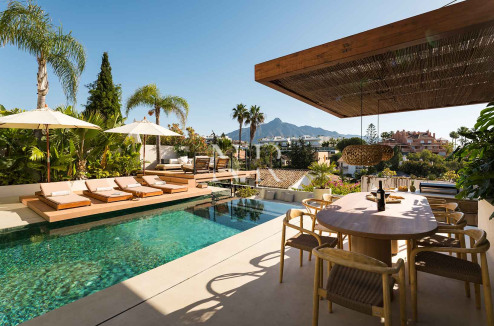 Villa con vistas panorámicas en Nueva Andalucía, Marbella, en venta