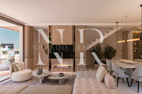 Apartamento en Elviria con amplio jardín y terrazas en venta