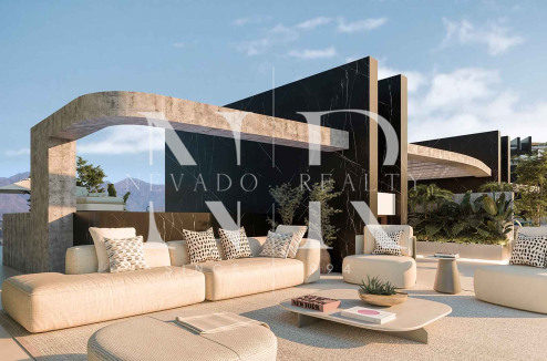 Ático en Elviria con solárium y piscina privada en venta