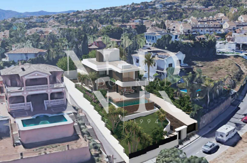 Plot in the Xarblanca residential area with panoramic sea views for sale