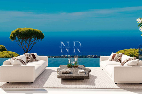Villa en construction à El Real de la Quinta avec vue panoramique sur la mer, à vendre