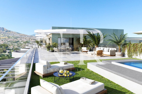Penthouse à Mijas Costa avec vue panoramique sur la mer à vendre