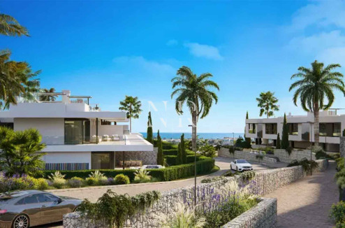 Villa jumelée en construction à Santa Clara Golf avec vue mer à vendre