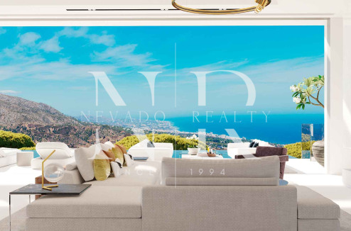 Villas under construction in El Real de la Quinta with panoramic sea views for sale