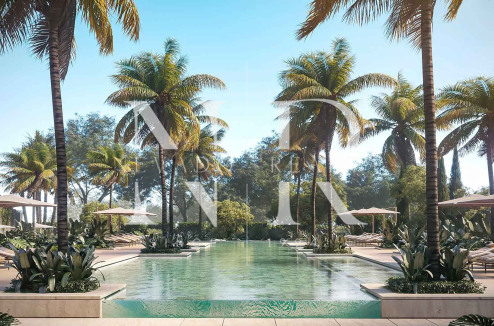 Essence Residences, apartments and penthouses under construction in Los Flamingos with sea views for sale