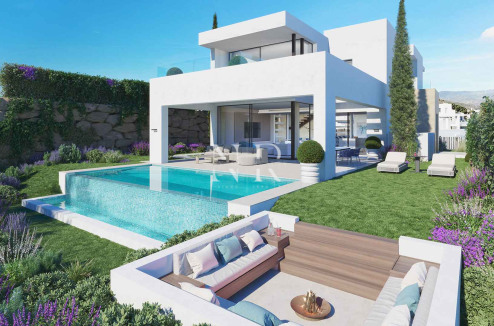 Une nouvelle collection de 10 villas de luxe en première ligne de golf à Estepona
