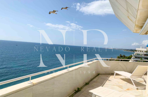 Apartamento con vistas frontales al mar en alquiler de larga temporada en Marbella