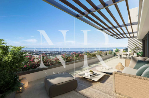 Appartement nouvellement construit à Benahavís avec vues panoramiques dans une communauté fermée à vendre