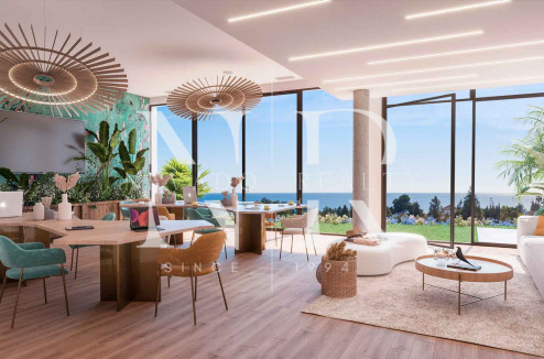 Maison de ville à Mijas Costa avec vue sur la mer en cours de construction
