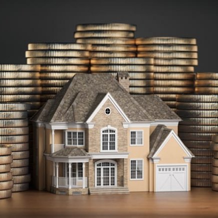 casas y monedas como imagen de compra de un inmueble como inversión