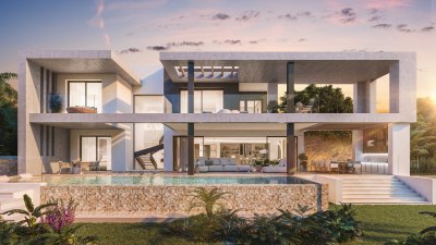 Contemporary Villa with Infinity Pool and Rooftop Solarium – The Golden Mile, Marbella
