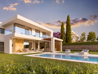Contemporary villas with sea and golf views in Santa Clara Golf