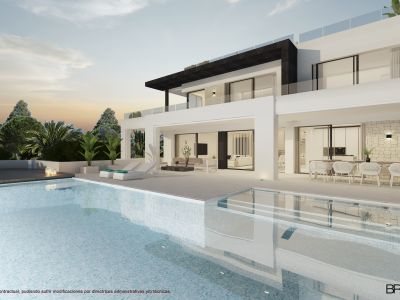 Moderne Villa mit Meerblick in Marbesa