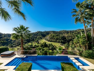 Wirklich beeindruckende Villa direkt am Golfplatz mit Meerblick, Los Arqueros