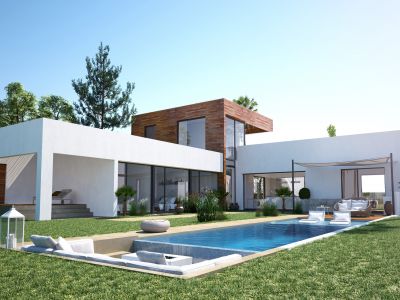 Moderne Designervilla mit Panoramameerblick in Altos de Los Monteros Marbella