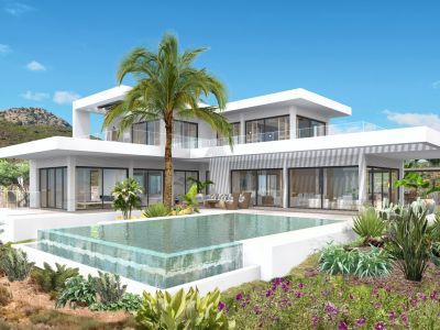 Villa MANDURAH, una confluencia de vistas al mar y montaña en Monte Mayor, Benahavís