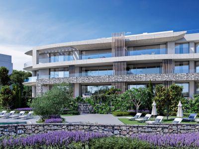 Garden apartment with Panoramic sea views