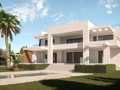 Moderna villa a estrenar a pocos pasos de la playa en Costabella Marbella