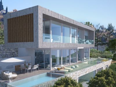 Modern villa project with golf and sea views in El Rosario Marbella