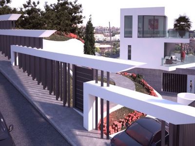 Moderne Designervilla in erster Golflinie in Los Flamingos