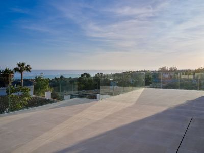 Fantástica villa nueva a estrenar con maravillosas vistas al mar en la zona de Valdeolletas, Marbella