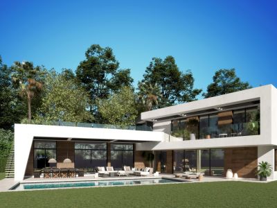 Villa moderna sobre plano construida con las más altas calidades en una prestigiosa ubicación en Guadalmina Baja, Marbella