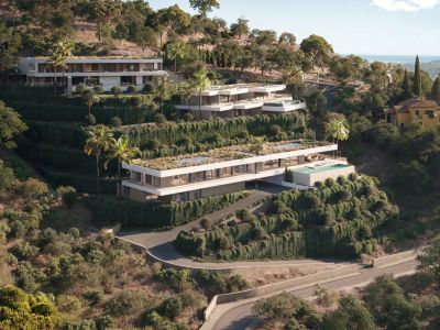 Maravilloso proyecto para construir una villa de estilo contemporáneo con increíbles vistas en Monte Mayor, Benahavis