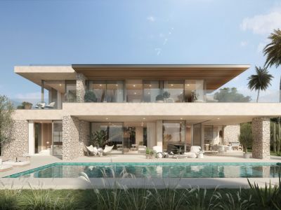 Lujosa y espectacular villa en construcción a unos metros de la playa en El Real de Zaragoza, Marbella Este