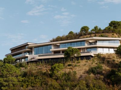 New eco-friendly modern luxury villa with panoramic sea views in fabulous Monte Mayor, Benahavis