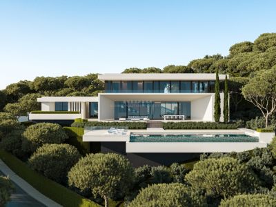 Lujosa y exclusiva villa de obra con increíbles vistas en La Reserva del Alcuzcuz, Benahavis