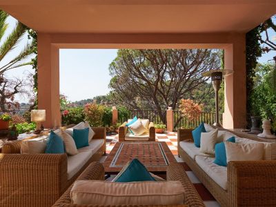 Villa on the Marbella Club golf course, with panoramic views of the Mediterranean and the coast.